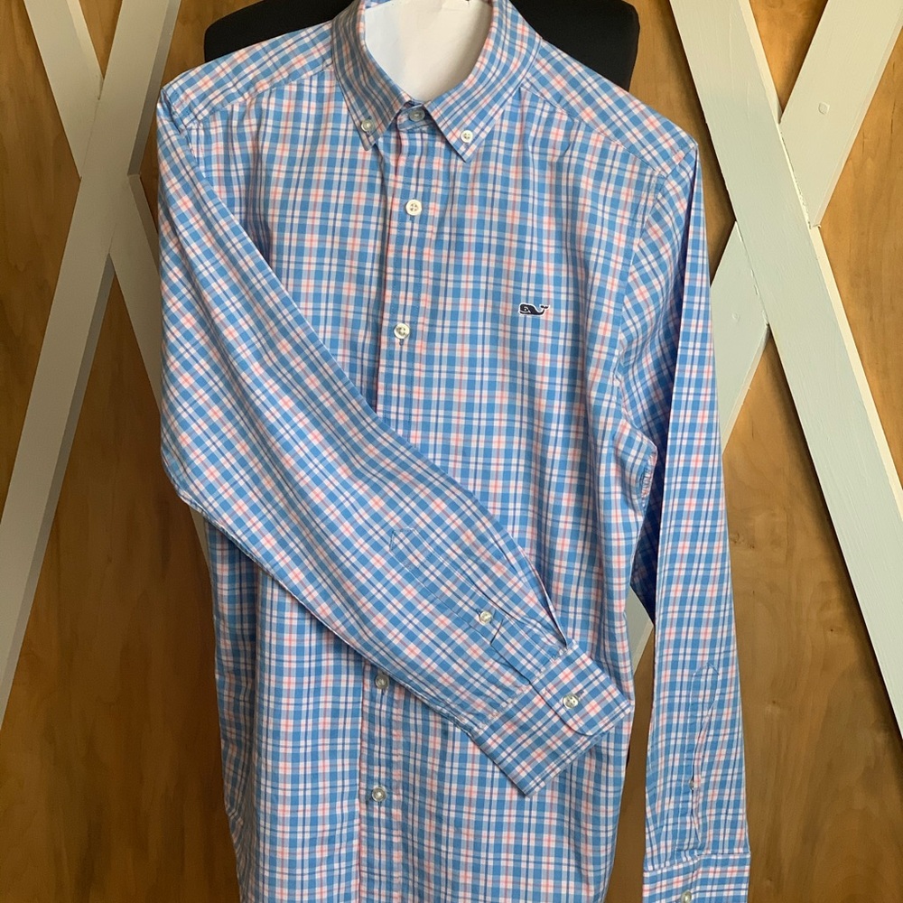 Men’s Vineyard Vines L/S Whale button down